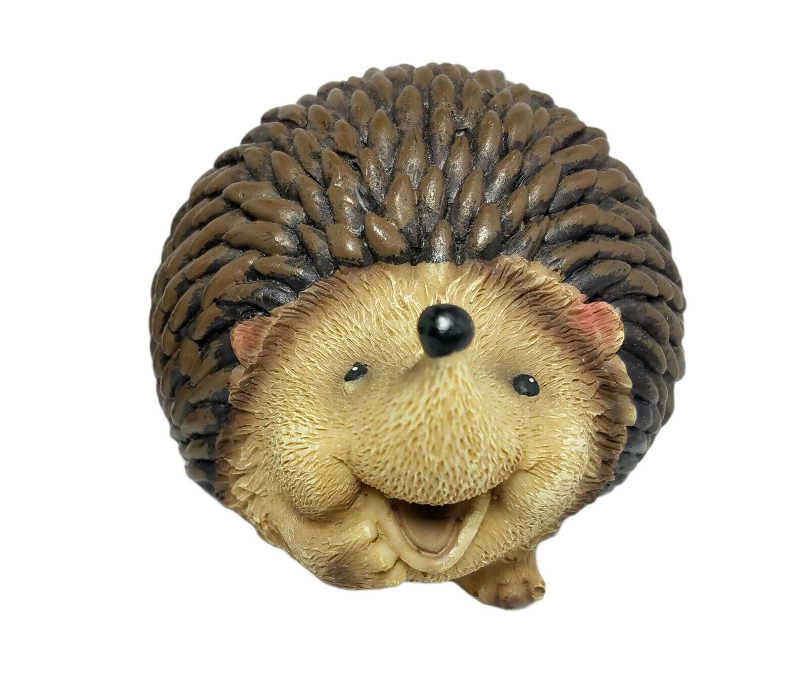 Fun Hedgehog Figurine Laughing Happy Cute Anthropomorphic Set of 2  Animal Decor Без бренда - фотография #3