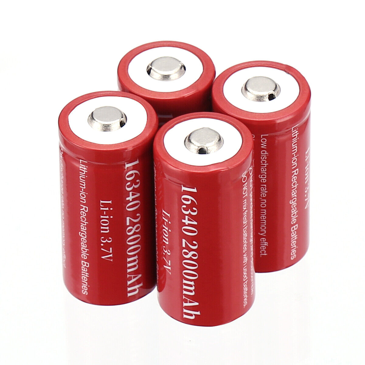 4pcs 16340 CR123A 2800mAh Li-Ion Rechargeable Battery for Arlo Security Camera Unbranded - фотография #10