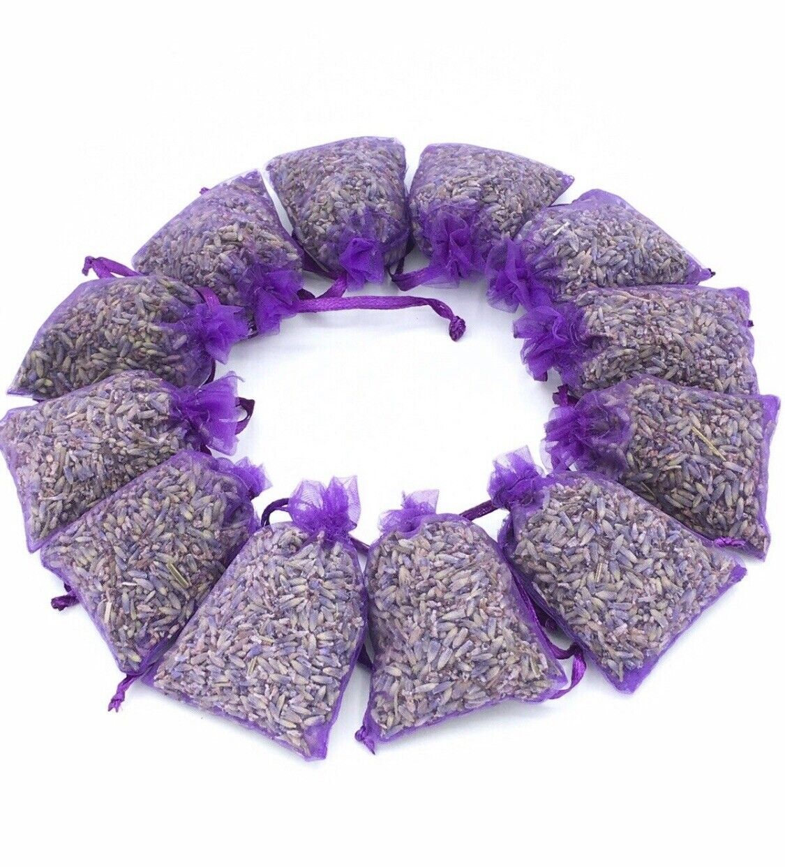 12 Pack Purple Lavender Bud Sachets For Potpourri Home Decor 2x3 Inches Lilly's Lavender LLV Prp12 - фотография #2