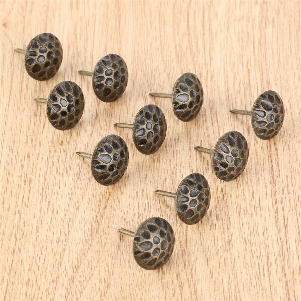 19*20mm Upholstery Nails Retro Jewelry Box Sofa Craft Furniture Tack Stud 10pcs Unbranded Does Not Apply - фотография #3