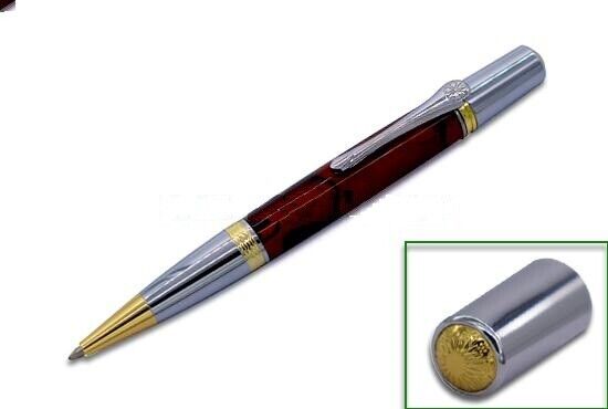 5 Pack Gold & Chrome Accents Gallant Pen Woodturning Kits, w/bushings Unbranded Does Not Apply