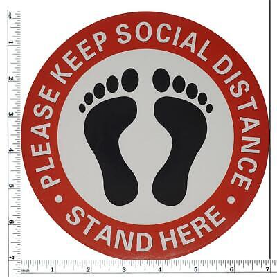 10 Pack 7" Social Distancing Floor Decals Stickers, PLEASE KEEP SOCIAL DISTANCE MakerUSA - фотография #4