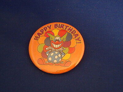 "HAPPY BIRTHDAY!" Lot of 5 BUTTONS pins  CLOWN  pinback PARTY LOOT BAGS  RESALE! Без бренда