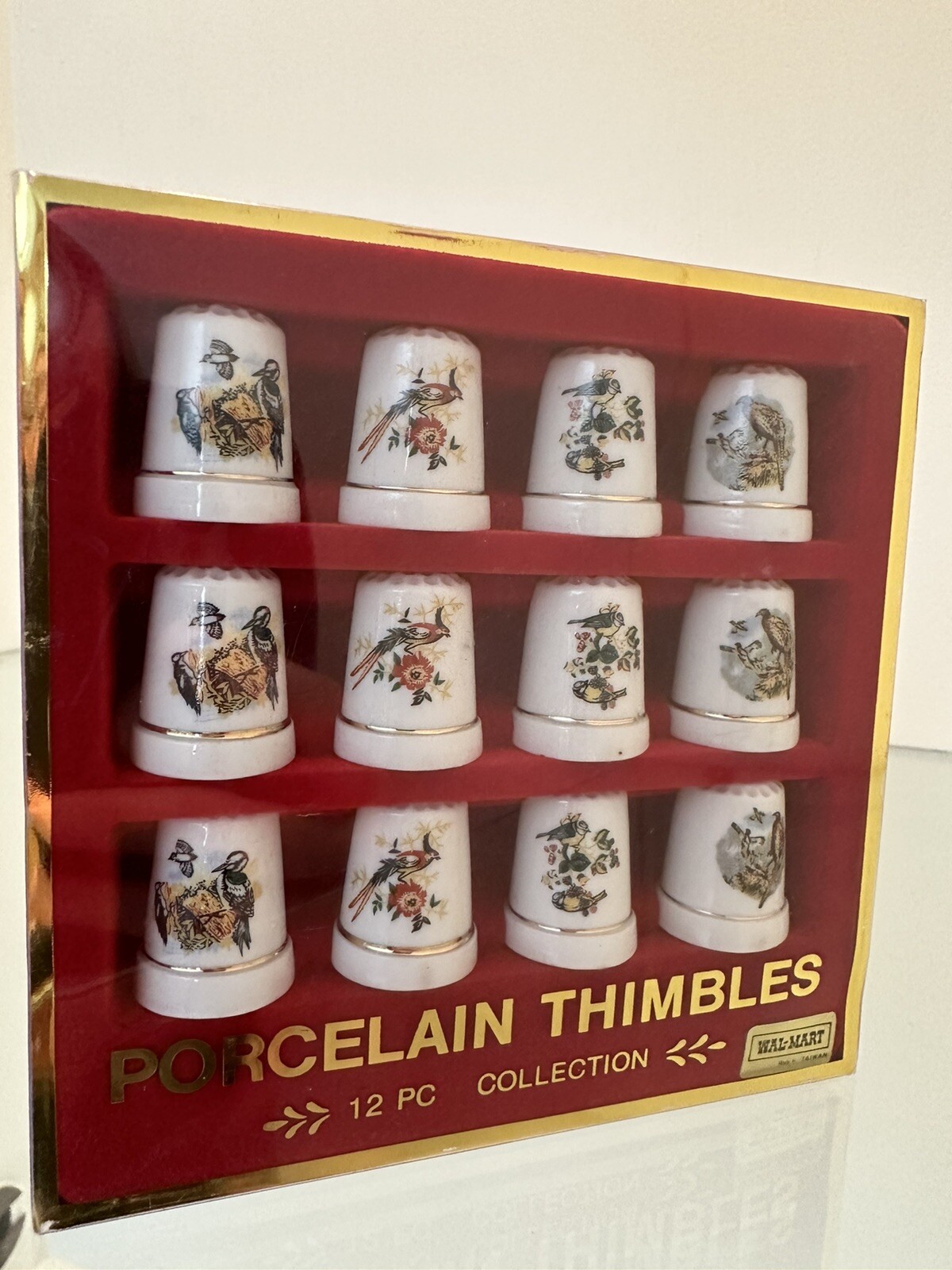 Thimbles Collectibles Lot Of 12 NEW Vintage Porcelain Thimbles Birds Fowl Без бренда