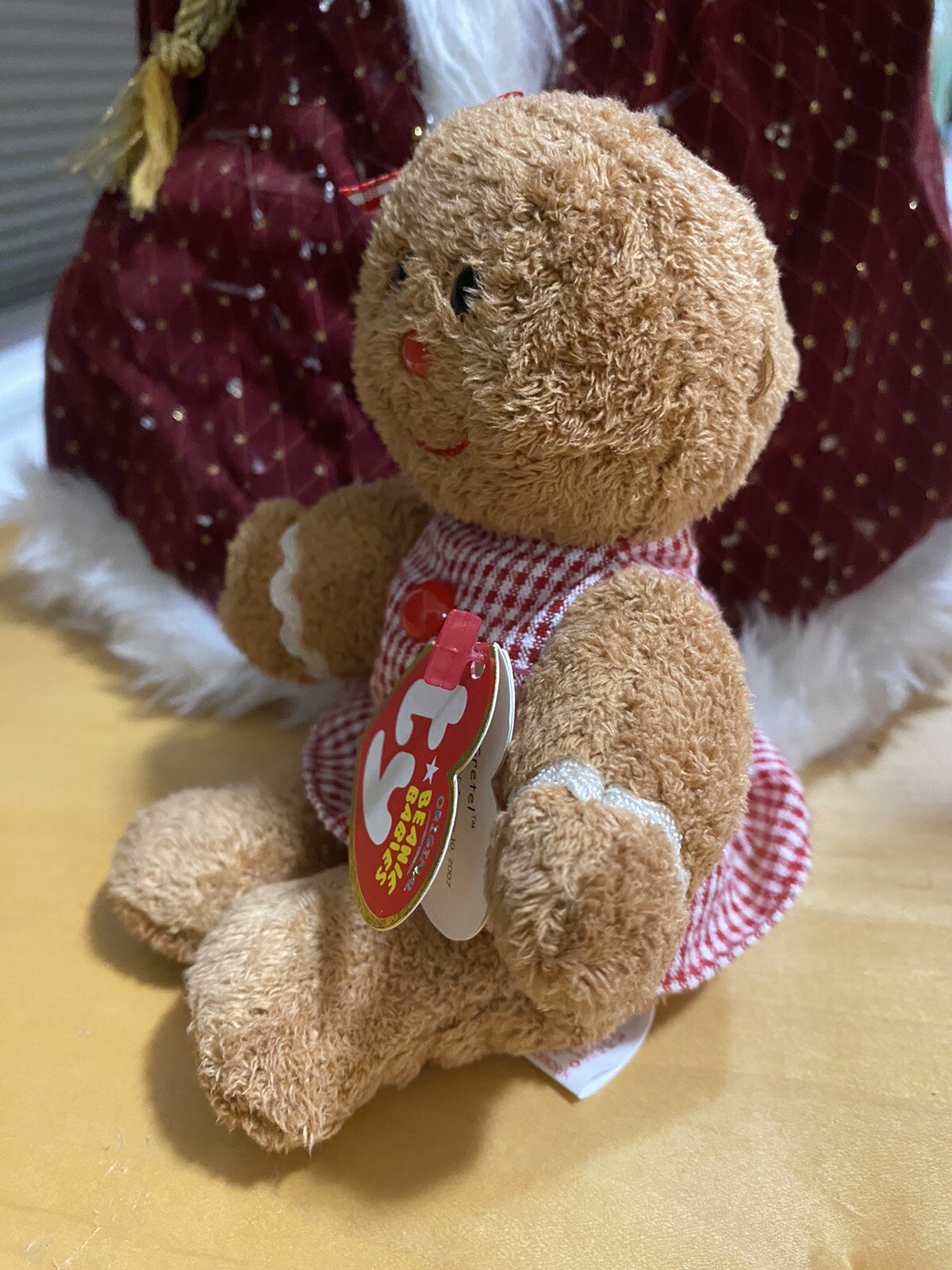 TY Beanie Baby - GRETEL the Gingerbread Girl (7.5”) 2007 NEW WITH TAGS Ty 40703 - фотография #4