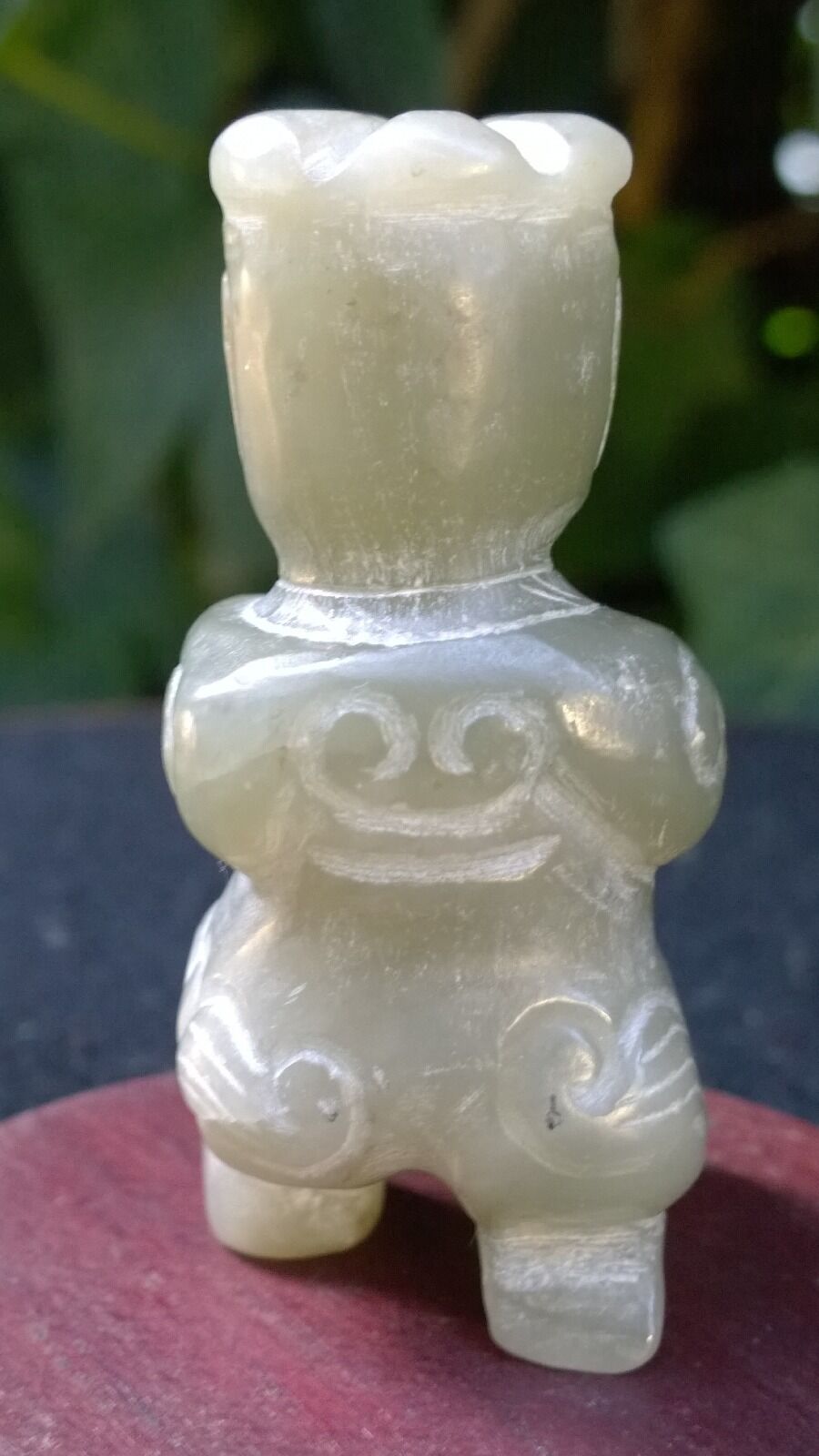 Group of Three Old Nephrite Jade Amulets Fish-Boy-Dragon Man Extra Fine Carving. Без бренда - фотография #7