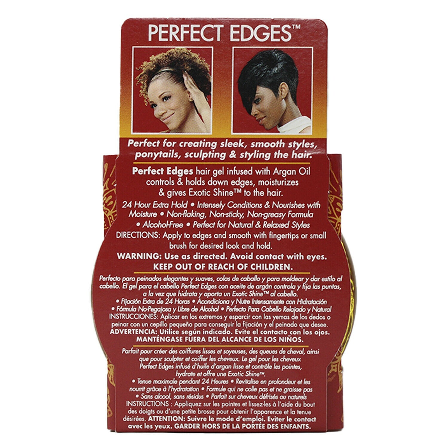  2, Brand New_CREME OF NATURE, ARGAN OIL PERFECT EDGE_2.25OZ_Free Shipping_ Creme of Nature - фотография #4