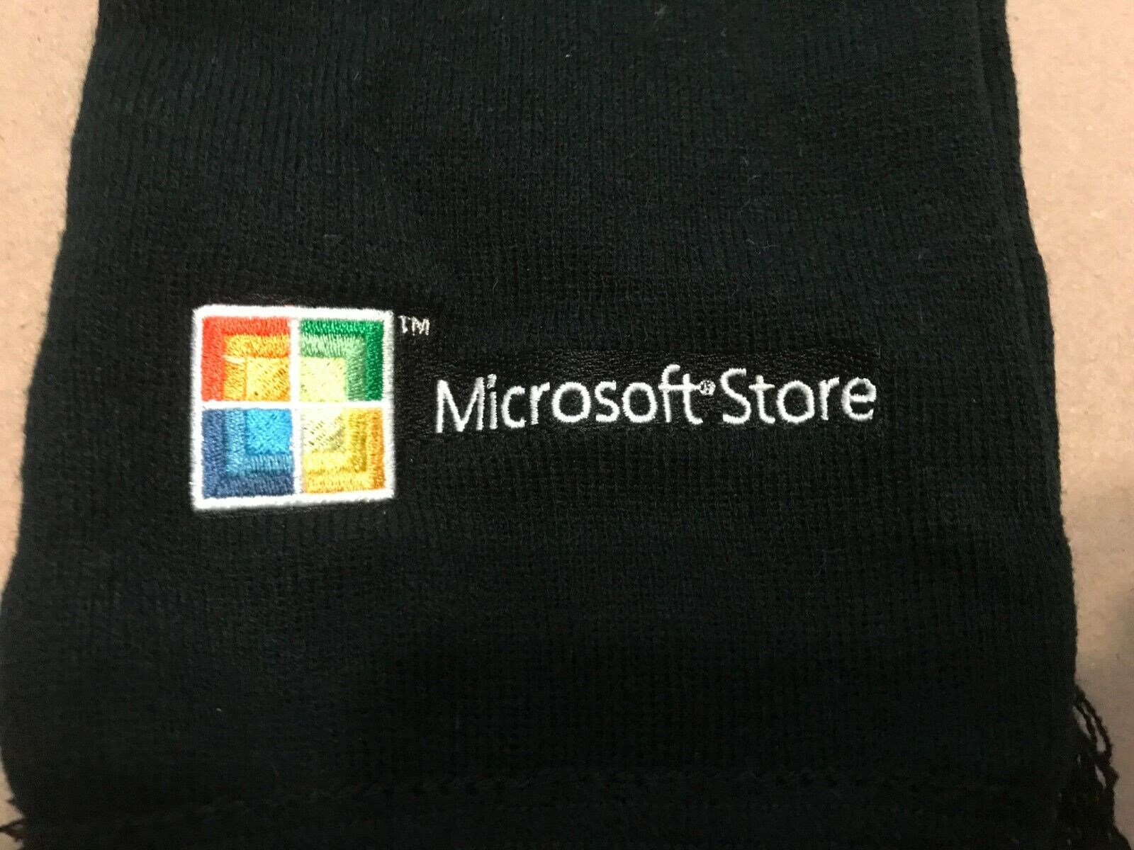 Vintage Microsoft Store Scarf and Beanie Cap 100% Cotton New Lot of 2 Microsoft - фотография #4