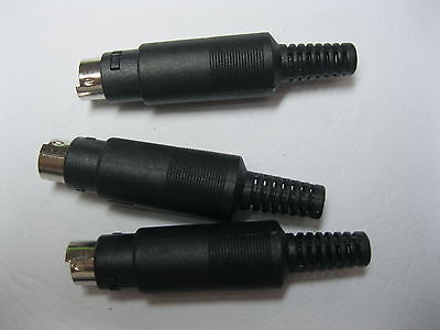 5 pcs 5 Pin Mini DIN Plug Male Connector with Plastic Handle New SL - фотография #3