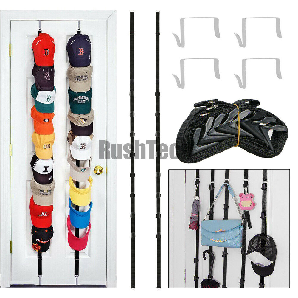 Baseball Cap Hat Rack Wall Door Hanger Holder Storage Organizer 16 Hooks Unbranded Does not apply