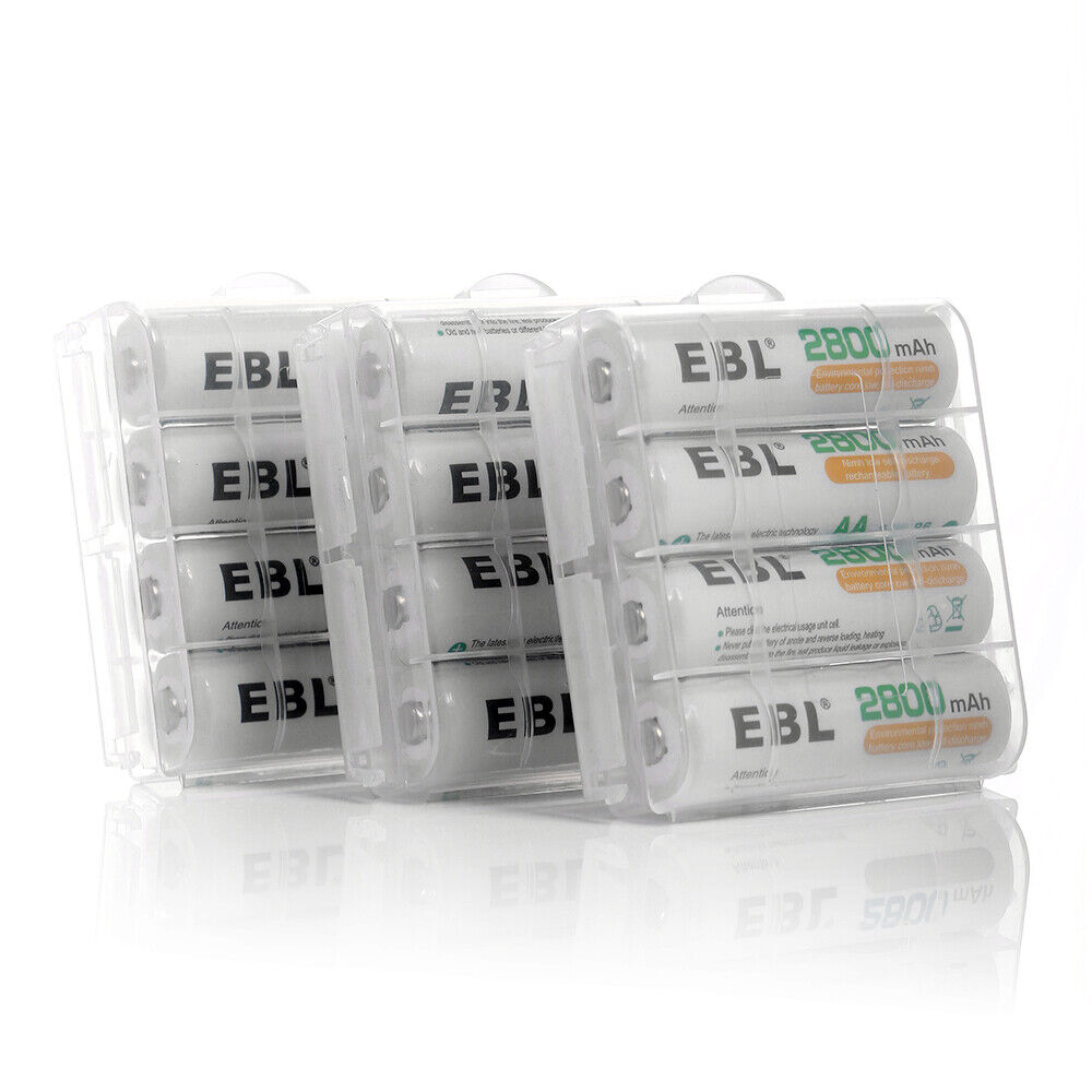 EBL AA AAA Rechargeable Batteries Ni-Mh 2800mAh 2300mAh 1100mAh 800mAh + Box Lot EBL 2A-3A-NIMH - фотография #17