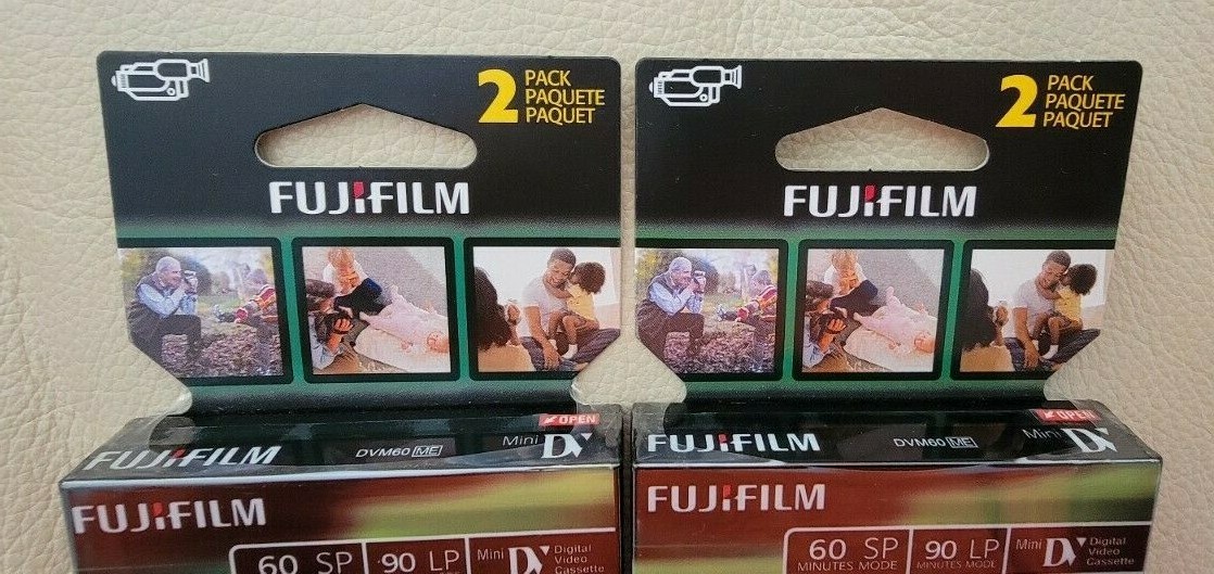 (4) Pack FUJIFILM DVC60 Mini DV Digital Blank Videocassette Tapes - NEW & SEALED Fujifilm DVC60 - фотография #2