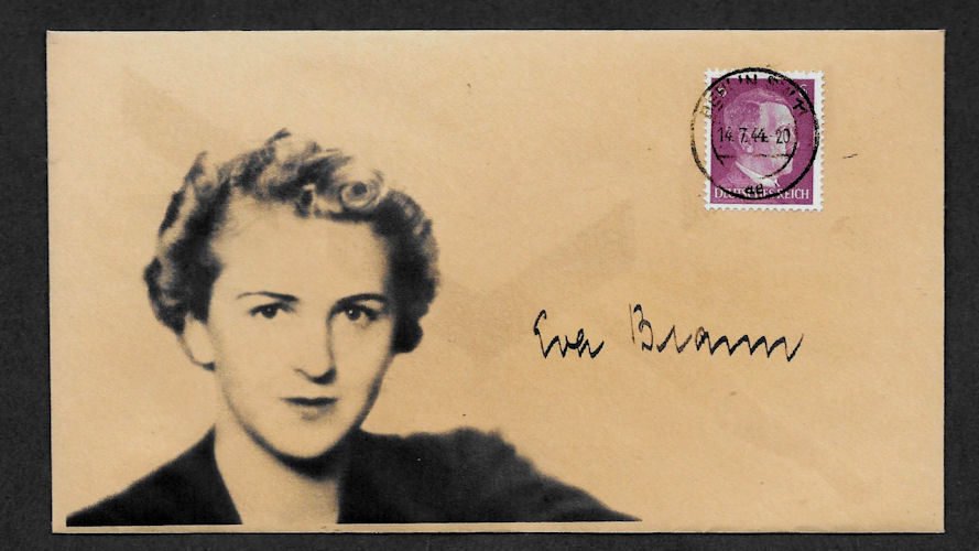 Eva Braun Collector's Envelope with genuine 1941 Hitler Postage Stamp *596OP Без бренда