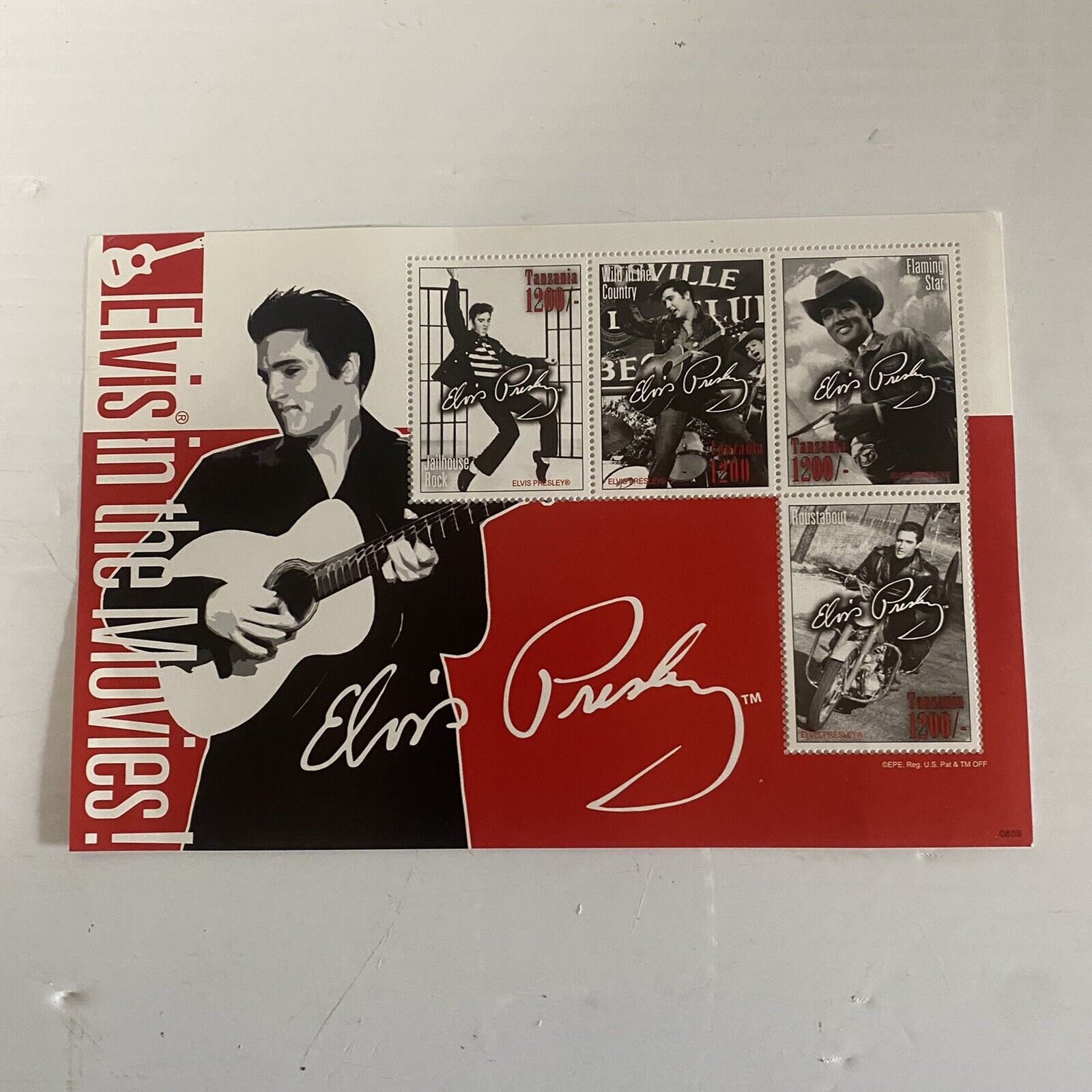 Lot of 3 Elvis Presley Stamps Collection Mystic Stamp (A) Без бренда - фотография #2