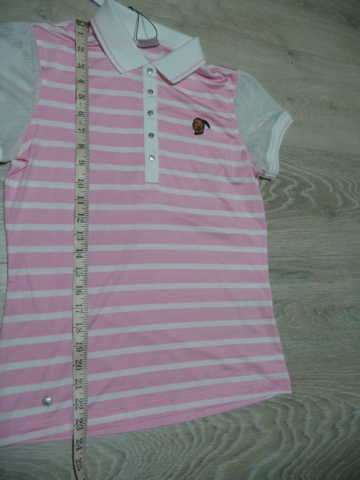 Daily Sports Women's Golf Polo Shirt NWT Size S Pink- White Braves Short Sleeve Daily Sports Daily Sports - фотография #8