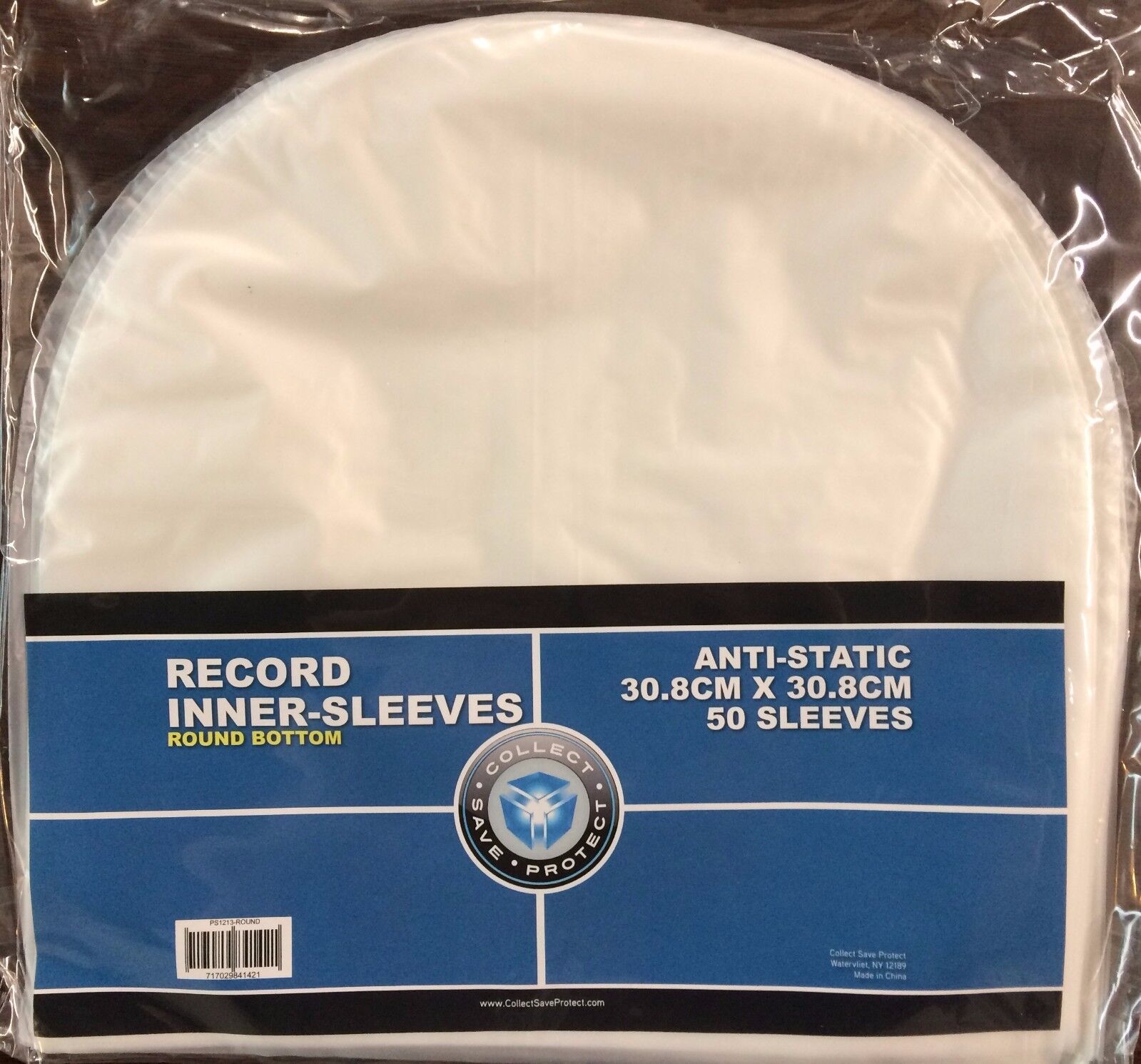 50 CSP Round Bottom Inner Sleeves for 12" Vinyl LP Record Albums COLLECT*SAVE*PROTECT PS1213-ROUND