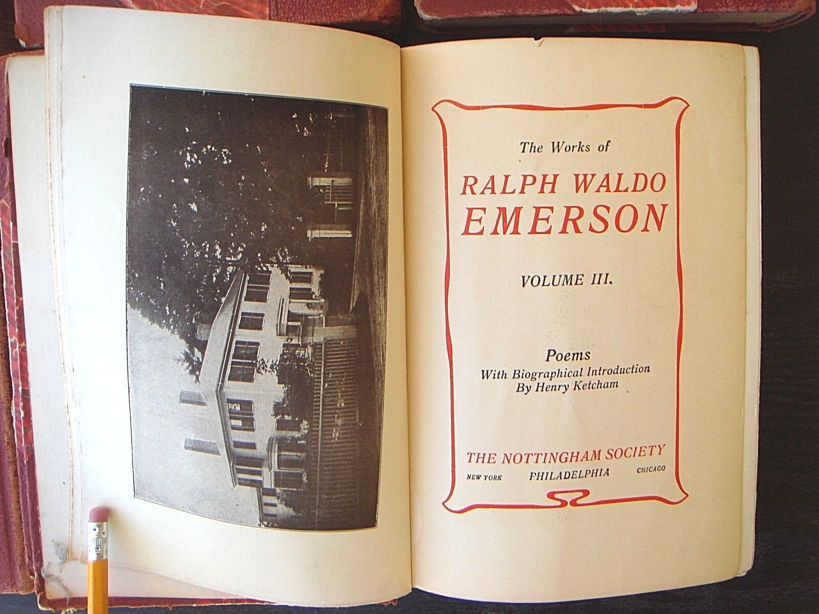 Works Of Ralph Waldo Emerson Antique Books Limited Edition Deluxe Rare Society Без бренда - фотография #8