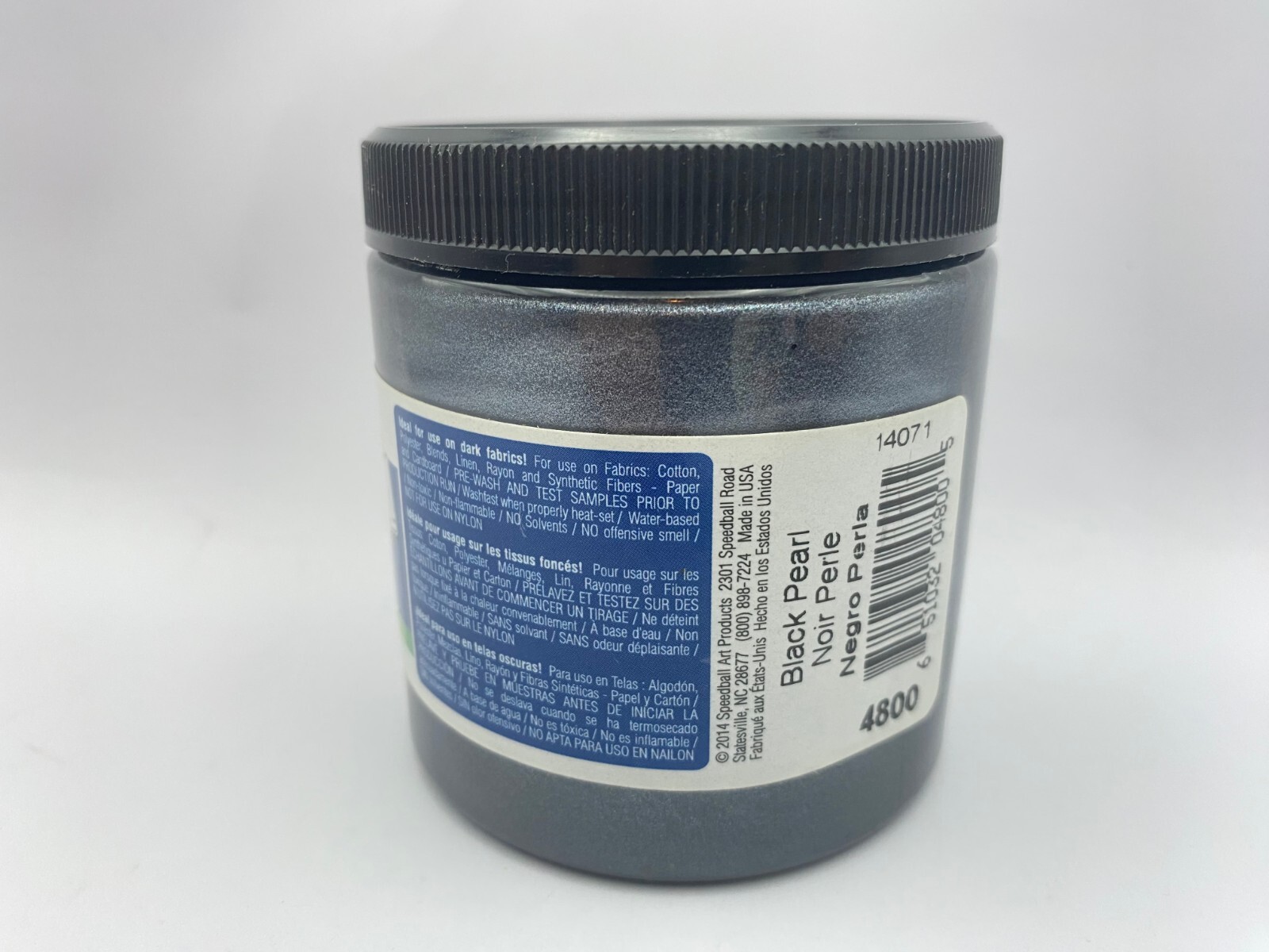 Speedball Acrylic Screen Printing Ink, 8-Ounce, Black Pearl 4800 Speedball Does not apply - фотография #3