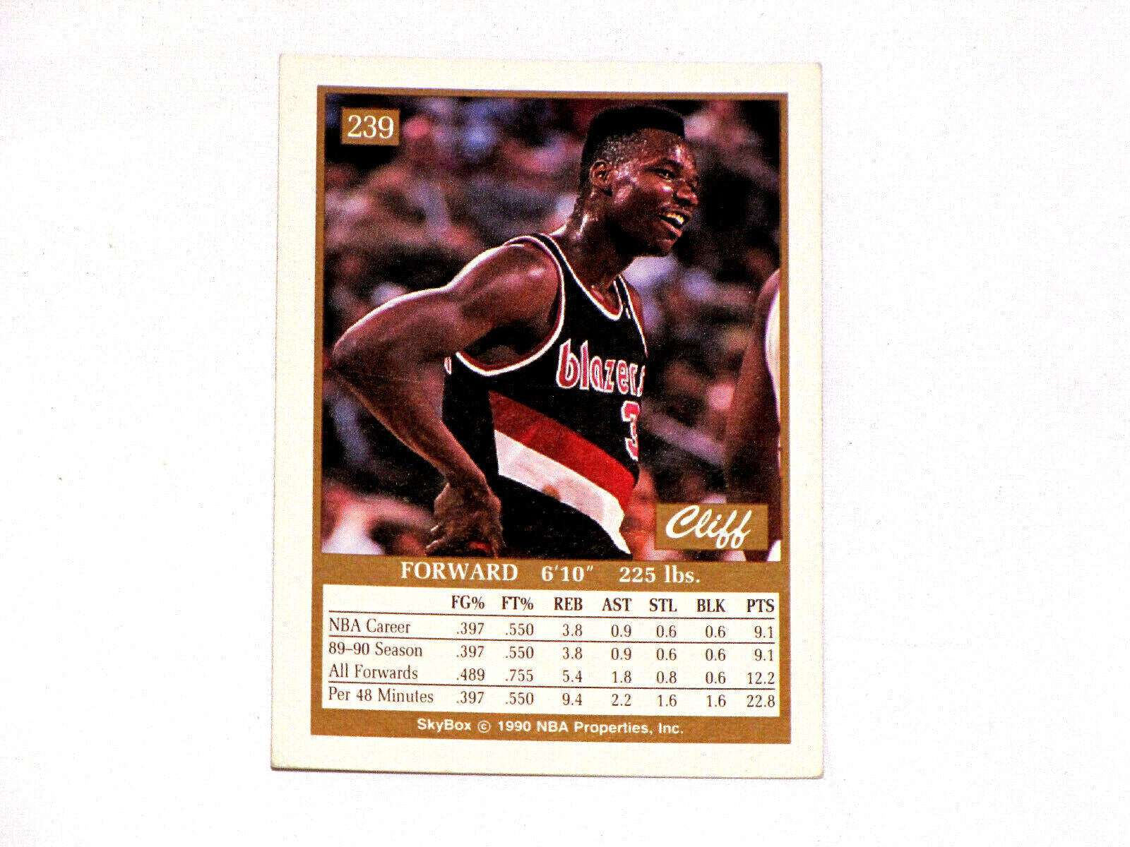 Lot Of 5 1990 SkyBox Basketball Card #239 Cliff Robinson Rookie  Без бренда - фотография #4