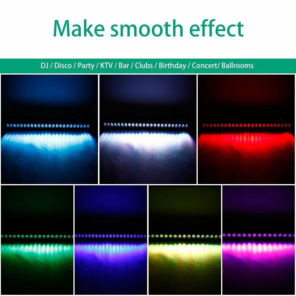 2PCS 24LED RGBWA Wall Wash Stage light Color Mixing DMX512 DJ Party Disco Lights U`King Does Not Apply - фотография #3