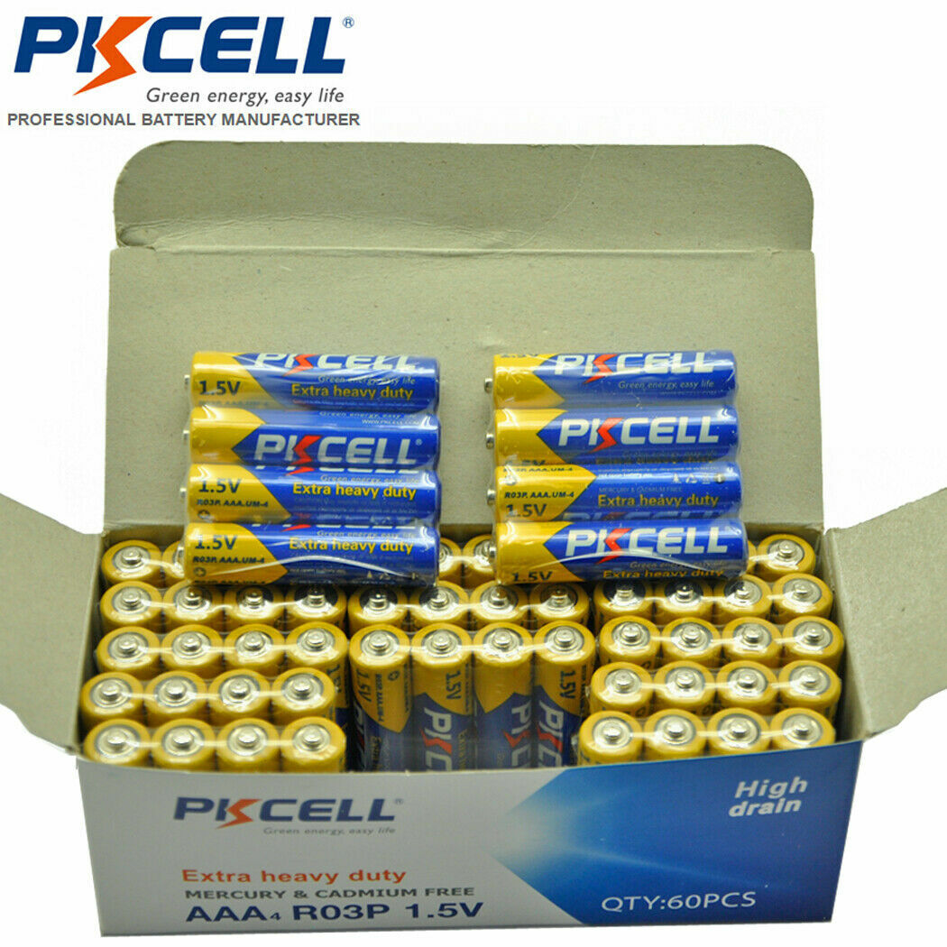 100x AAA Batteries R03P E92 PC2400 Triple A 1.5V Zinc-Carbon for Xmas Tree Light PKCELL Does Not Apply - фотография #7