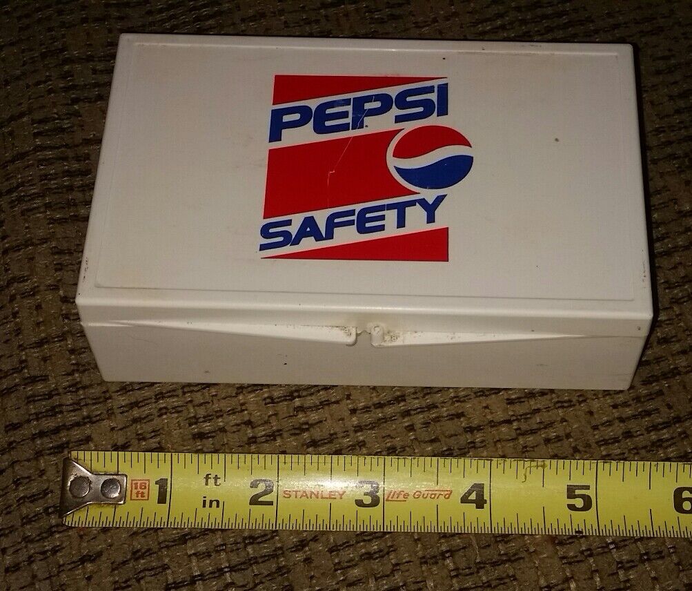 Pepsi Cola soda pop promo DELIVERY truck driver first aid kit SAFETY vintage 90s Без бренда
