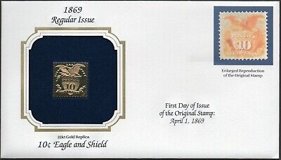 1869 Regular Issue U.S Golden Replicas of Classic Stamps . Set of 10 Без бренда - фотография #4