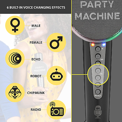 Singing Machine Karaoke Machine Microphone with Bluetooth and Speaker for Kids Singing Machine Not Applicable - фотография #3