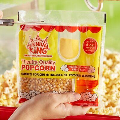 24/Case Carnival King All-In-One Popcorn Kit For 4 Oz. Popper Ready to Use Pop Carnival King Does not apply - фотография #5