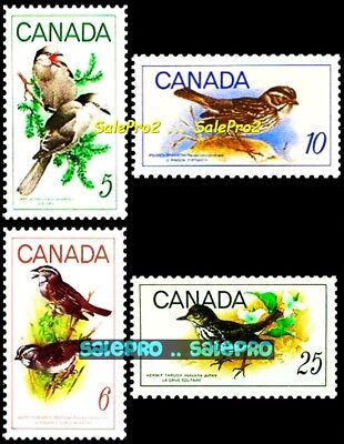 4x CANADA 1969 CANADIAN WINTER BIRDS MINT FV FACE 46 CENT RARE MNH STAMP SET LOT Без бренда
