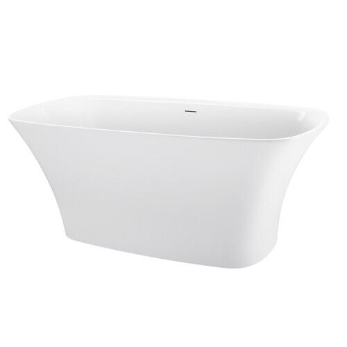 67in 100% Acrylic Freestanding Bathtub Contemporary Bathroom Soaking Tub White Unbranded - фотография #4