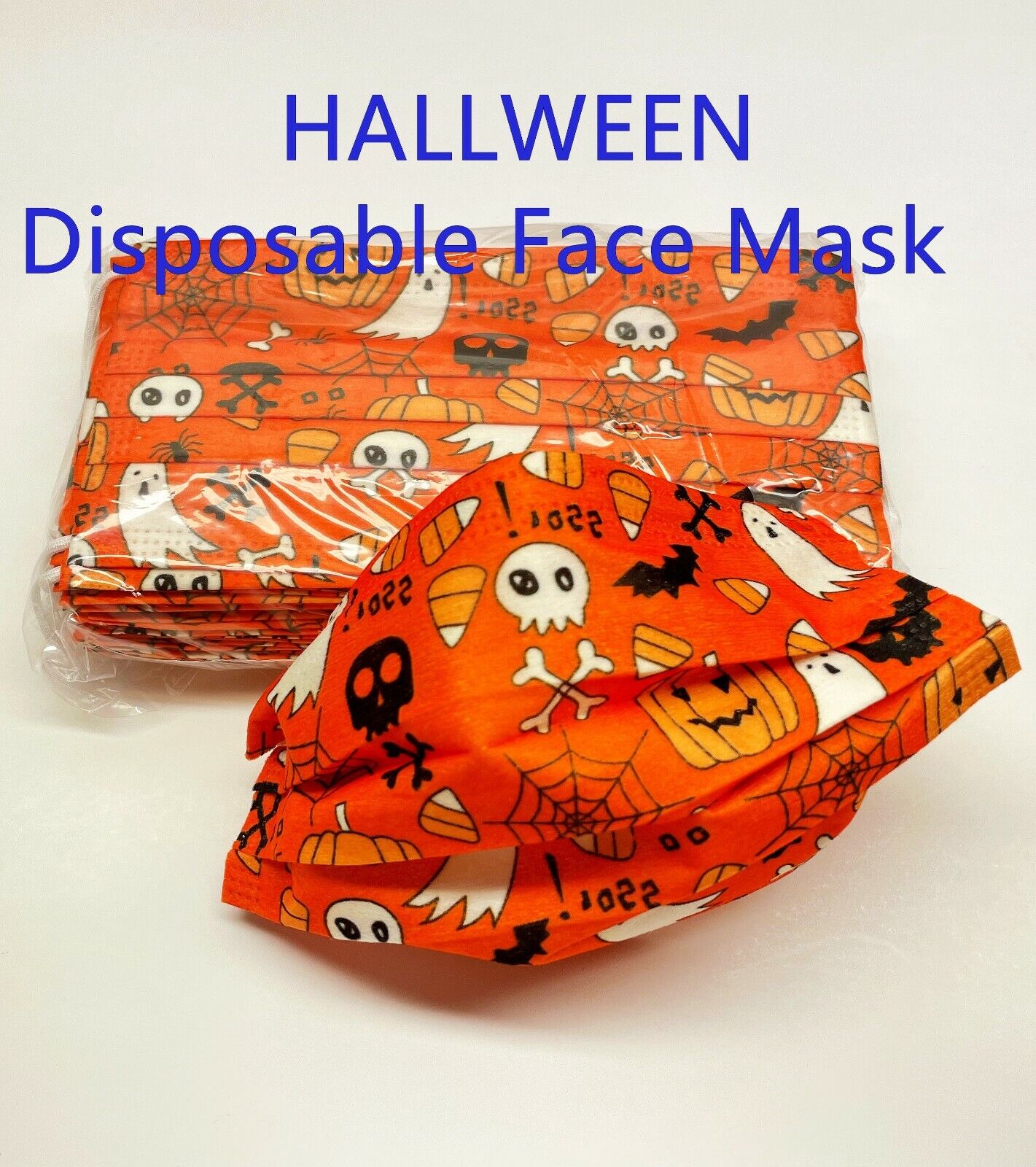 Holiday Pattern Disposable (50-PCS) Face Mask Assorted 3-Ply Adult Mouth Cover Unbranded Does Not Apply - фотография #3