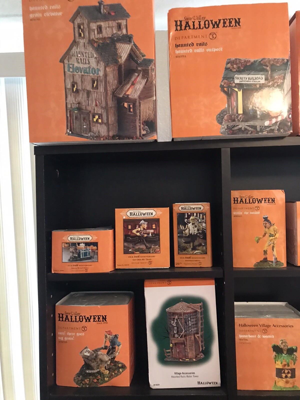 Dept 56 Halloween Haunted Rails ENTIRE COLLECTION! 38 Pc Lot MINT Department 56 - фотография #2