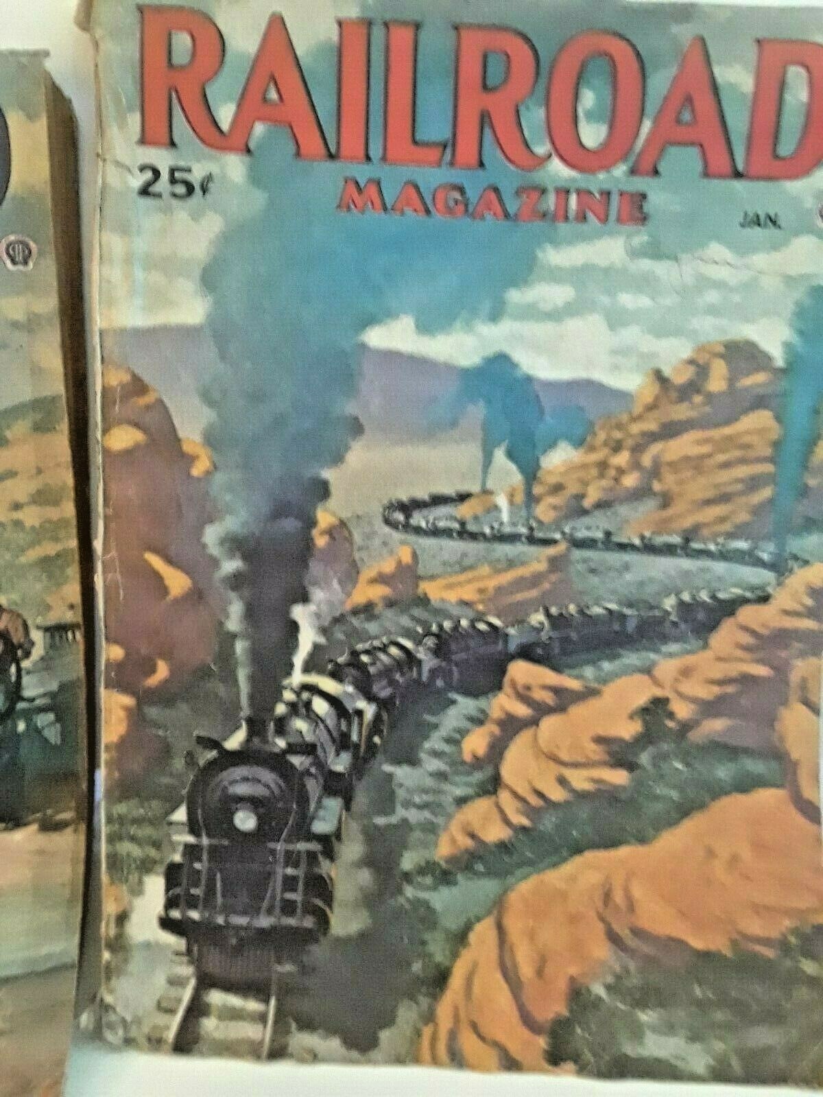 2 RAILROAD MAGAZINE 1 JAN 1947 VOL.41 #4 1 AUG 1945 VOL.38 #3 FAIR CONDITION(A4) RAILROAD - фотография #3