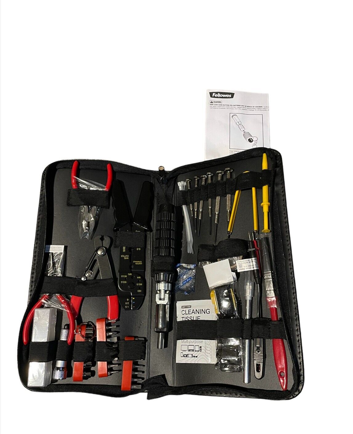Fellowes 55 Piece Computer Tool Kit For Repairs Maintaining Upgrading Fellowes does not apply
