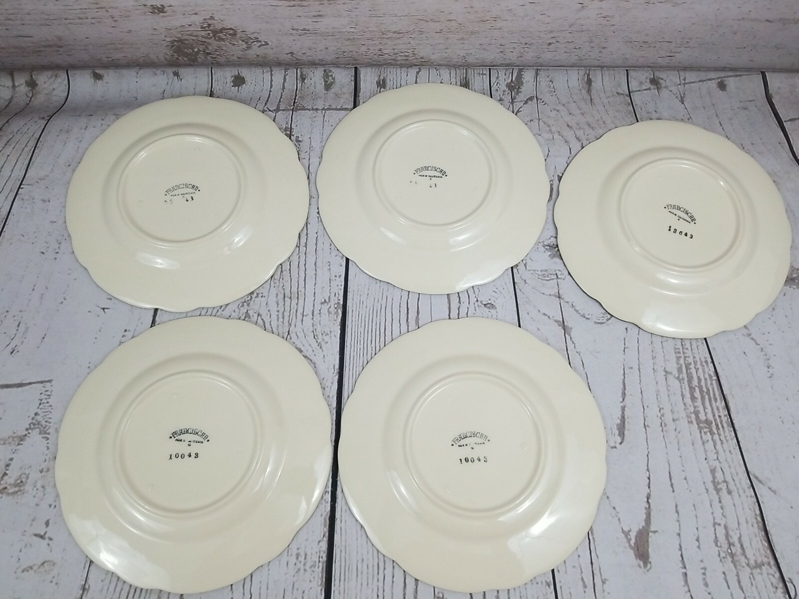 Franciscan Desert Rose Salad Plates Made in CA USA Vintage 1949-1953 5-RARE Franciscan Ceramics Franciscan Desert Rose - фотография #7
