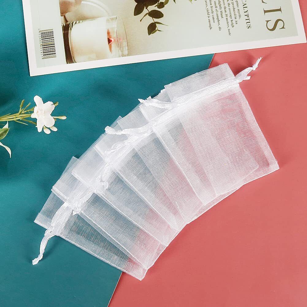 100pcs Organza Wedding Party Favor Gift Candy Sheer Bags Jewelry Pouches 4"x6" Unbranded Does Not Apply - фотография #4