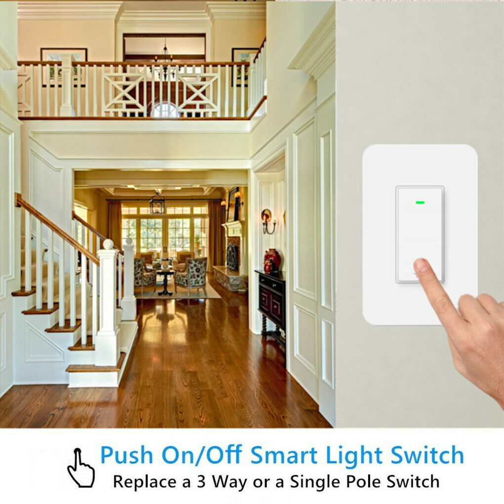 Smart WIFI Light Switch Remote Alexa Google Home IFTTT Voice Control Smart Life  nexete ks602 - фотография #9