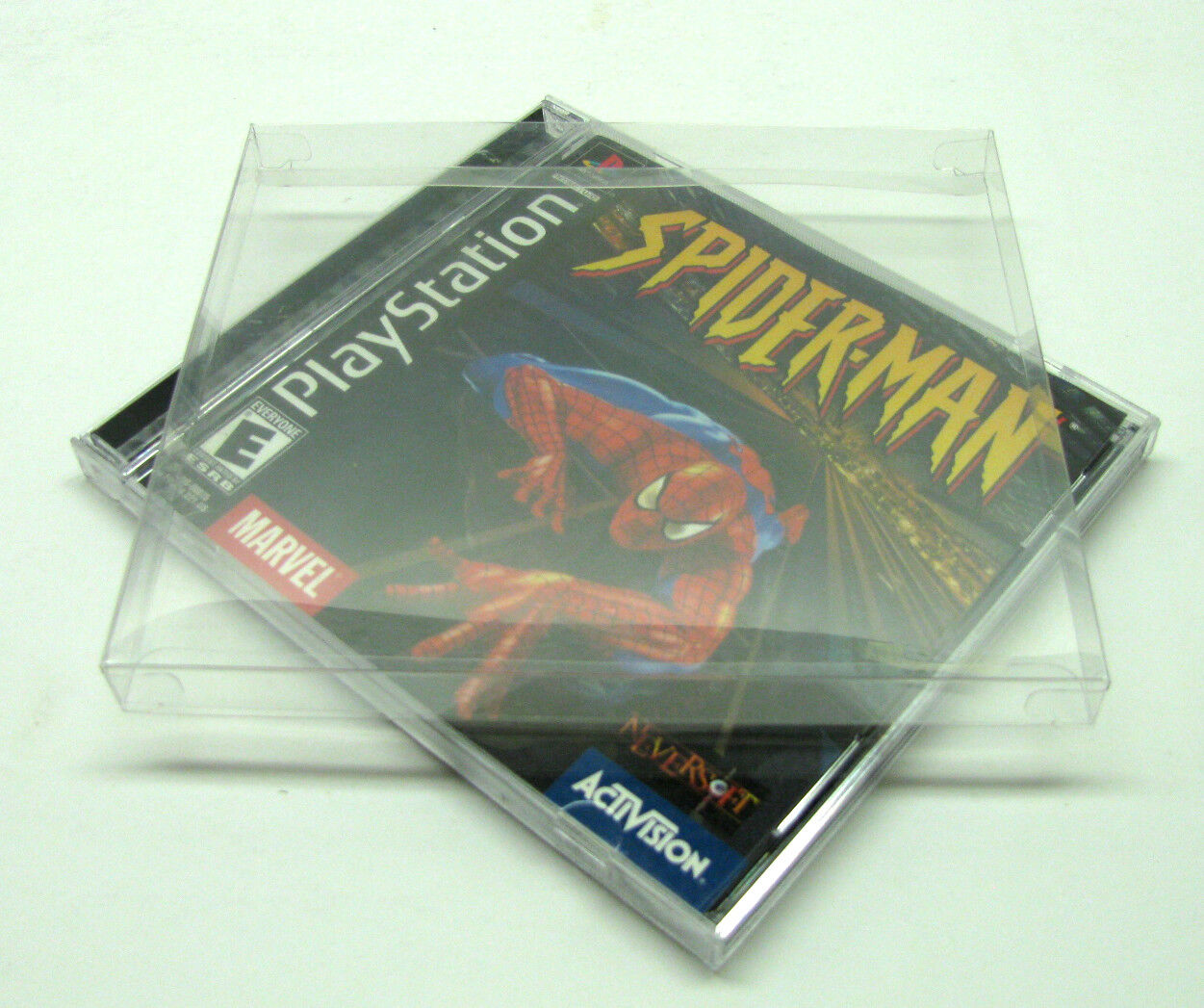 10x SONY PS1 PLAYSTATION ONE CIB CD - CLEAR PROTECTIVE BOX PROTECTOR SLEEVE CASE Dr. Retro Does Not Apply - фотография #8