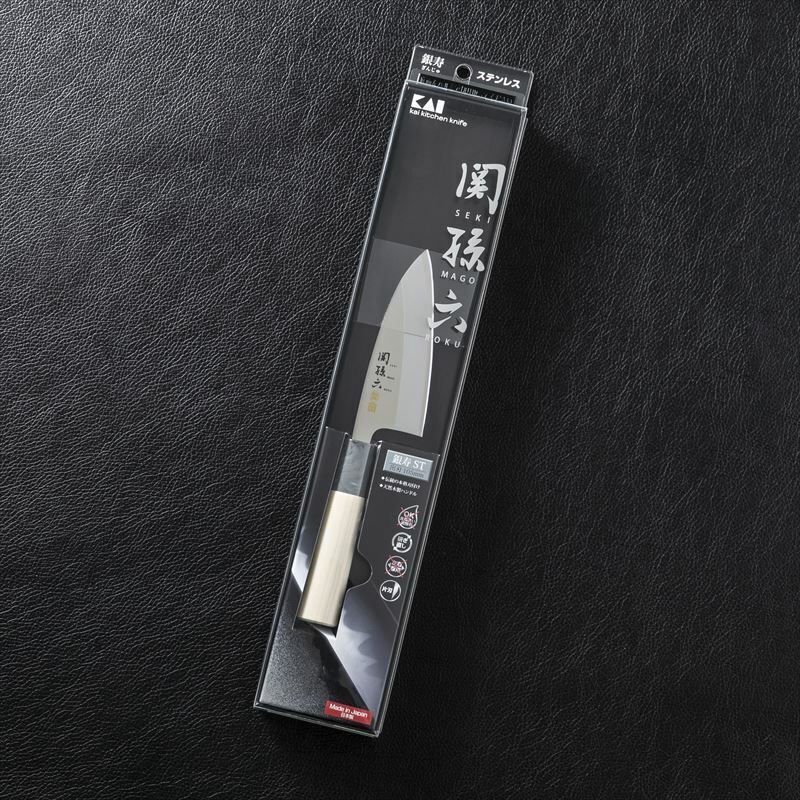 KAI Japan Seki Deba Fish Chef knife 4.13in 105mm High carbon stainless AK5060 Seki Magoroku AK5060 - фотография #8