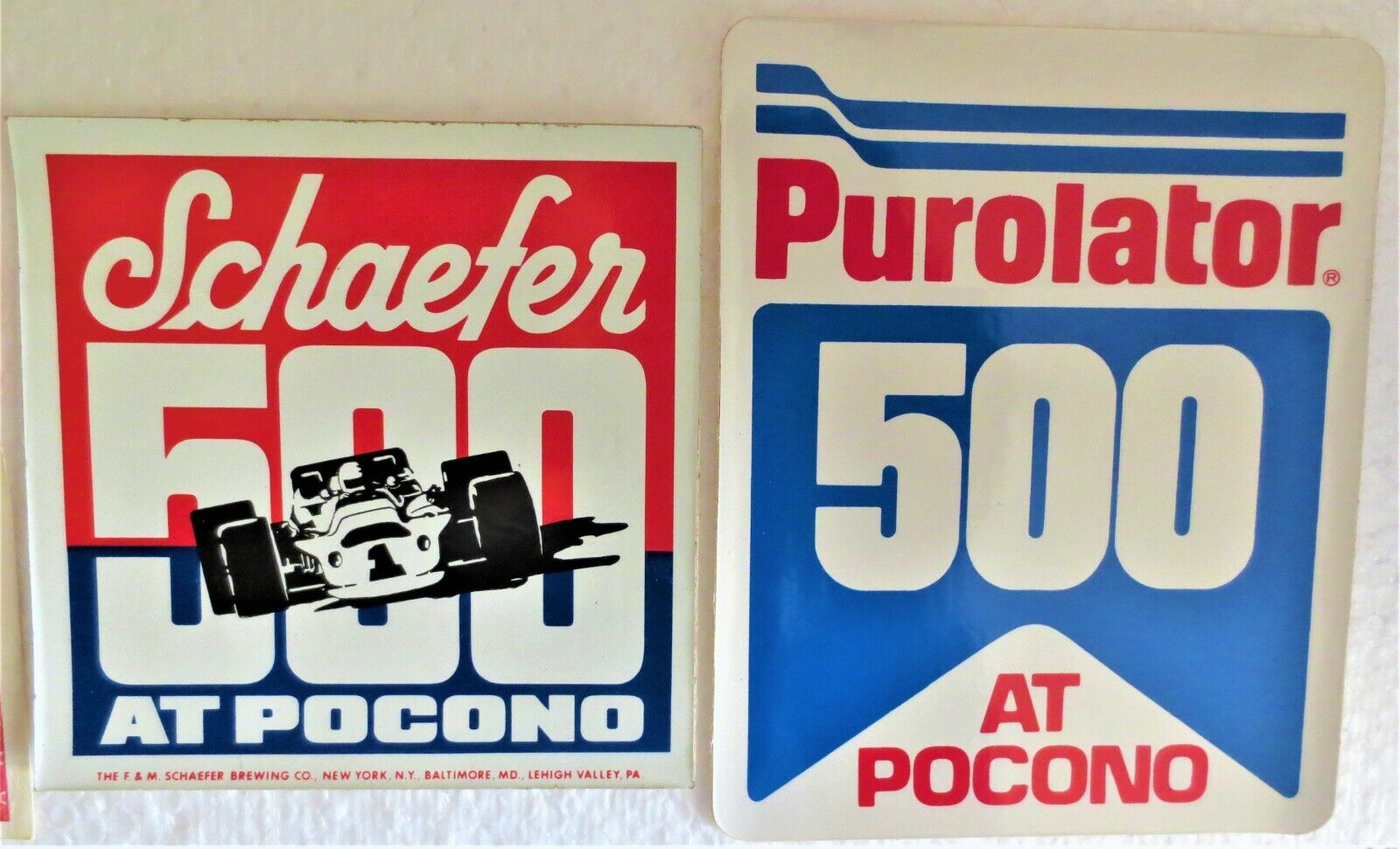 4 Vintage 1975 Purolator Schaefer 500 at Pocono Tickets & Stickers Unused Без бренда - фотография #2