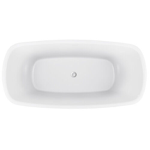 67in 100% Acrylic Freestanding Bathtub Contemporary Bathroom Soaking Tub White Unbranded - фотография #11