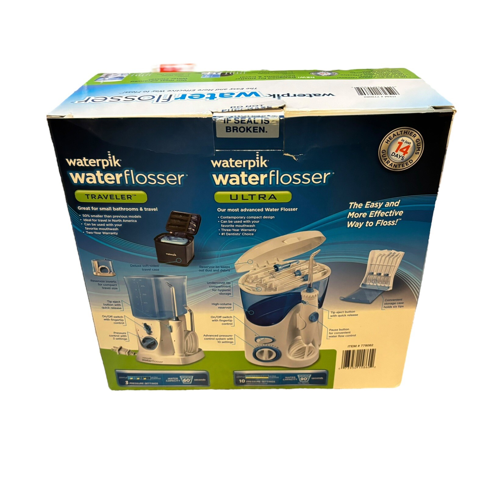 WATERPIK WATER FLOSSER (ULTRA + TRAVELER COMBO) - BRAND NEW IN BOX Waterpik 778082 - фотография #3