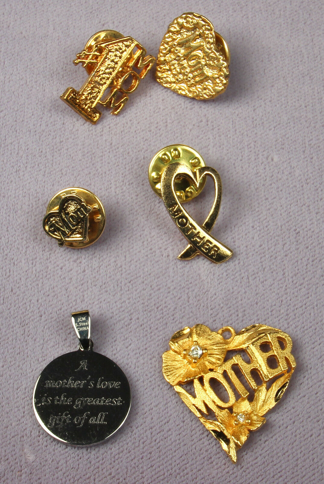 MOTHER GRANDMOTHER Jewelry LOT 16 pieces Hearts Locket Pins Pendants 1920s-Now Rossi AJMC Dillards - фотография #6