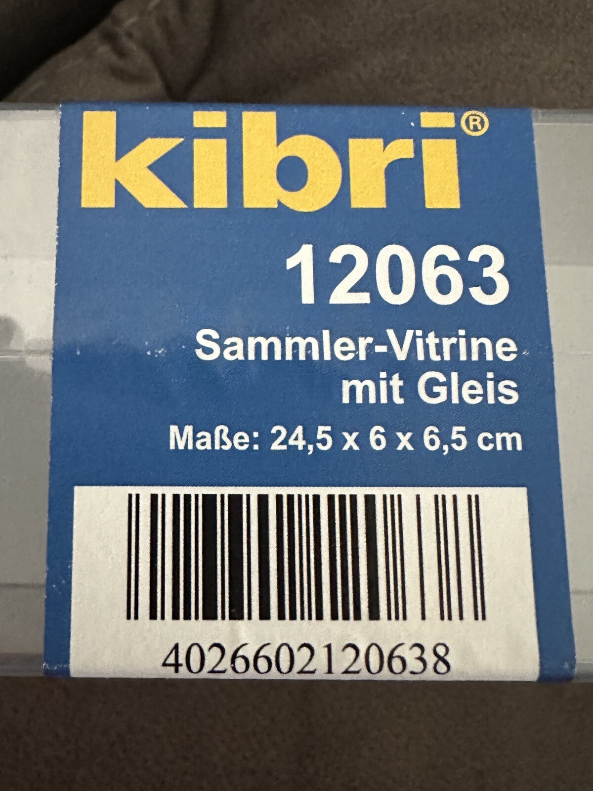 kibri 12063 "Sammler-Vitrine mit Gleis" New Display Case For Trains Kibri - фотография #3