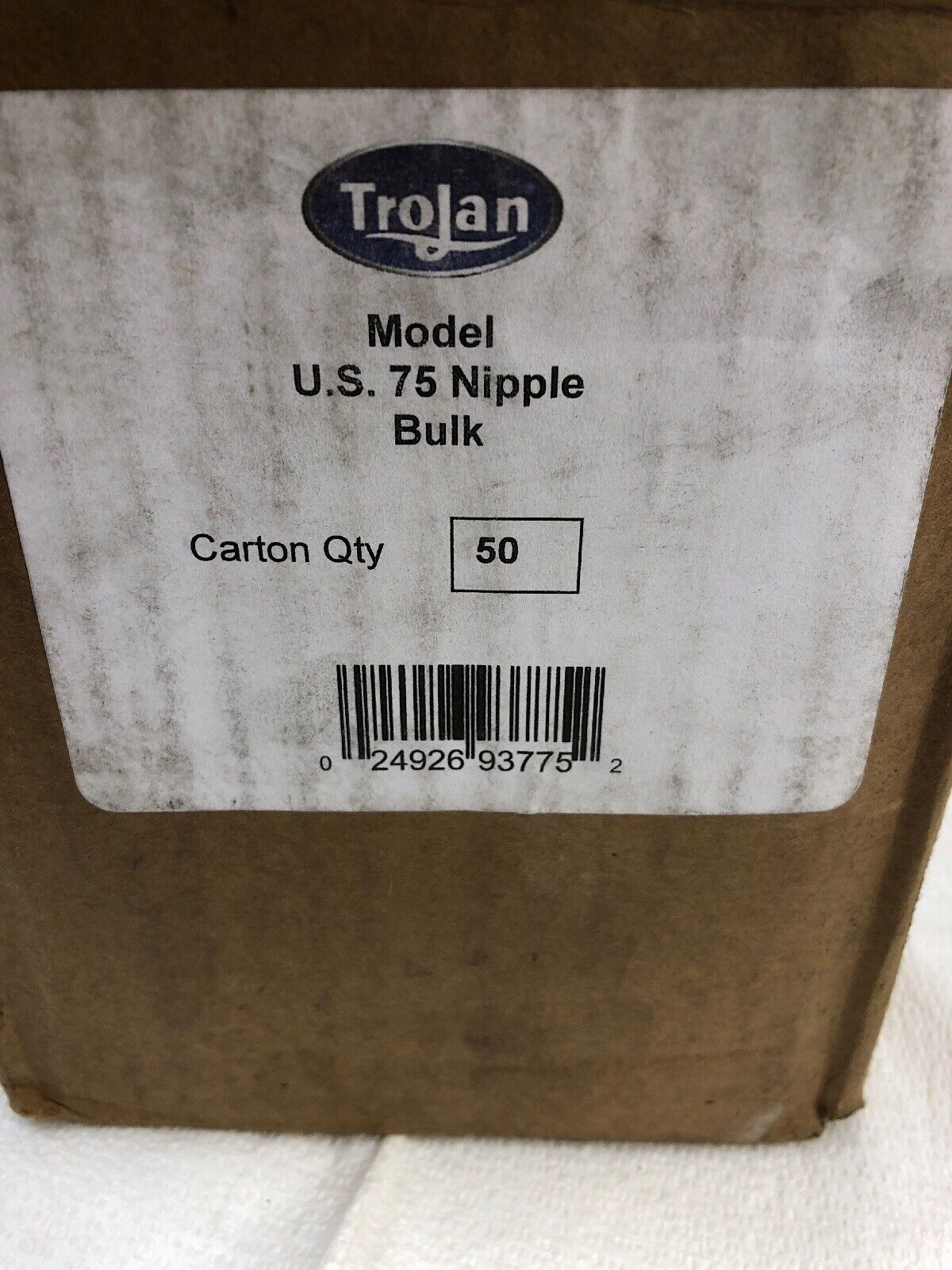 Trojan US 75 Pressure Nipple Standard 1/2" Thread 3/4" Bite Size Box of 50 Trojan 12775 - фотография #4