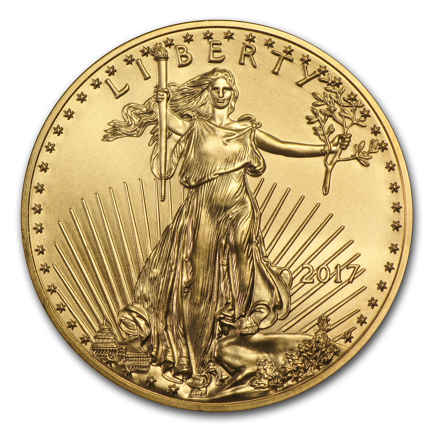 2017 1 oz Gold American Eagle Coin BU - SKU #117271 US Mint 117271