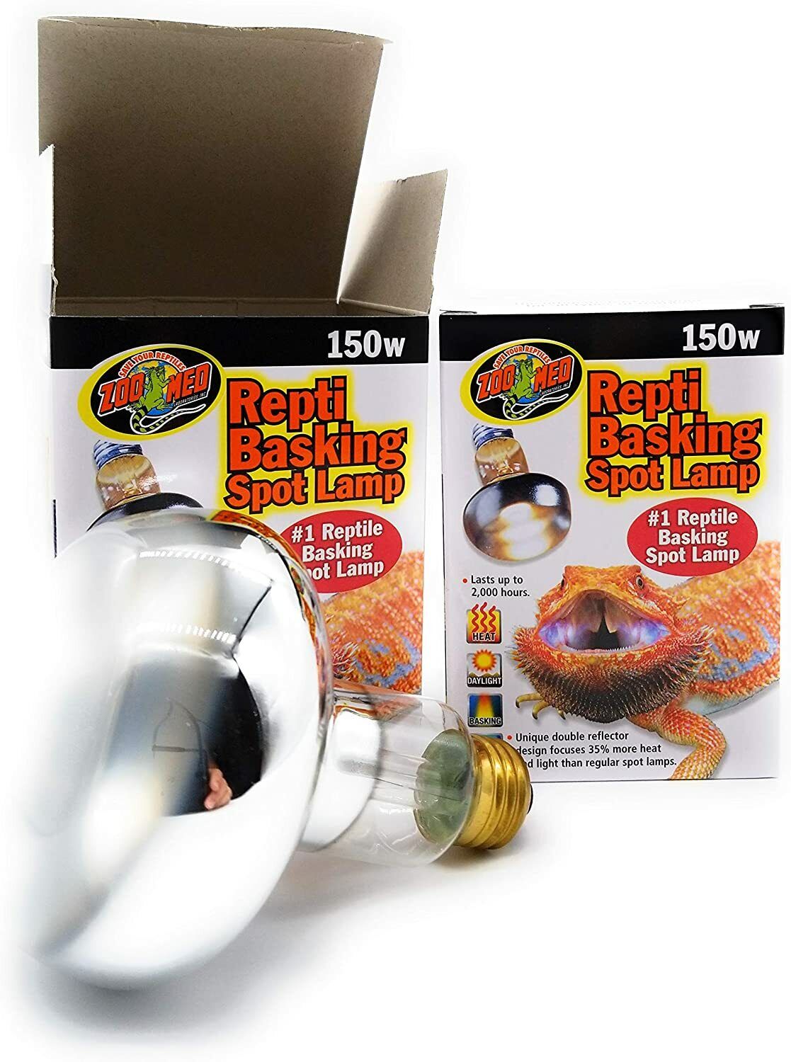 150W Spot Bulb Repti Basking Heat Light, 2 pcs, Zoo Med, USA seller Zoo Med 1285