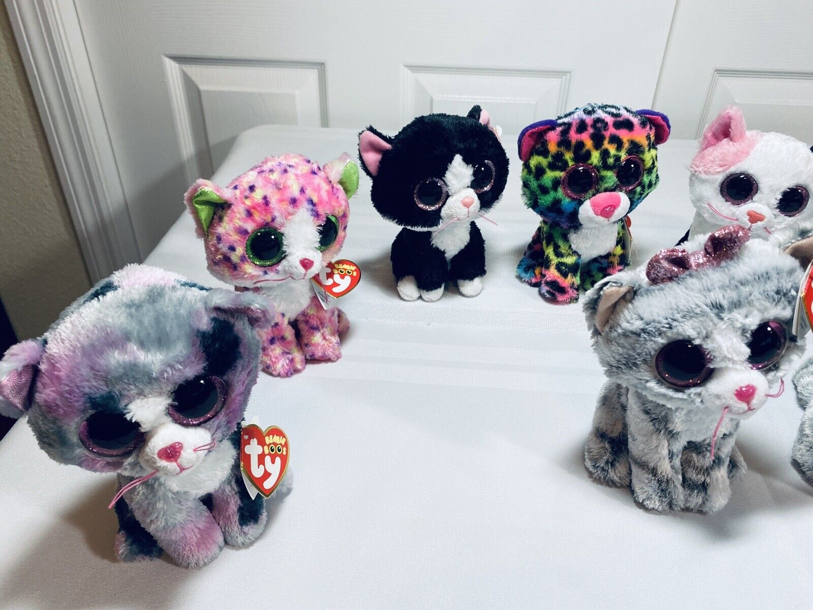 Ty Beanie Boos Lot of 9 MWMT 6 inch Rare or Retired Cat Plushies New Old Stock Ty - фотография #2