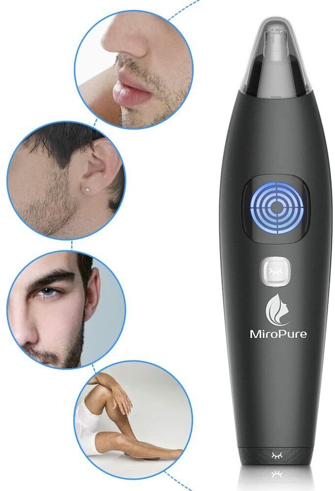 LOT OF 2 Waterproof Nose Ear Face Hair Trimmer for Women/ Men Manscaping w/ LCD Miropure Does Not Apply - фотография #7